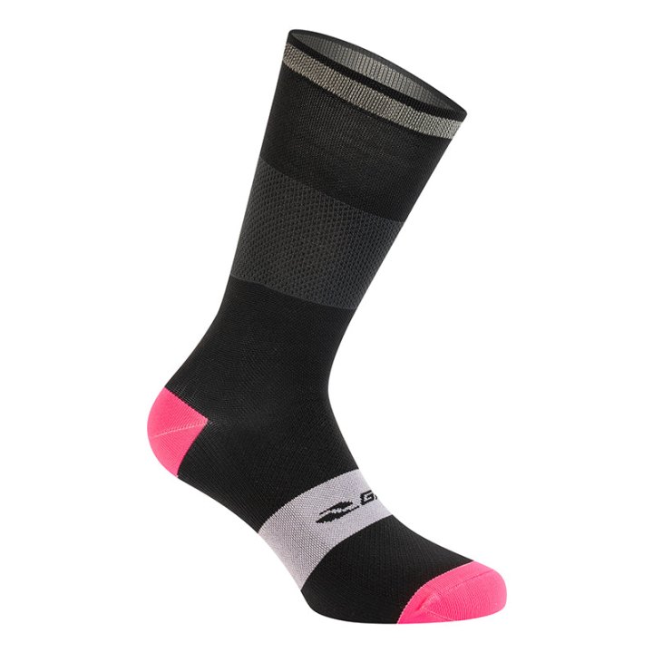 Chaussettes - Socquettes Été Gist Reflex Noir 44-47 Avec Bande Reflechissante - Hauteur 20 cm (Paire)