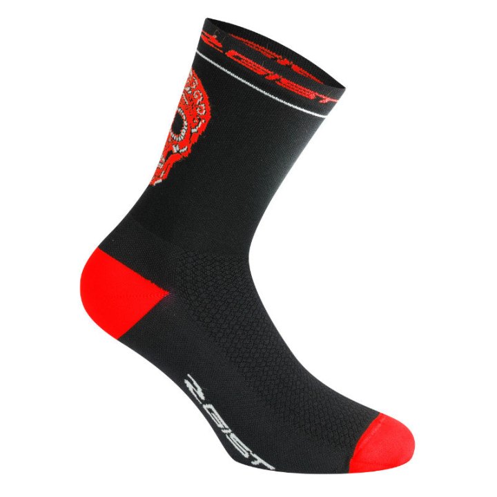 Chaussettes - Socquettes Été Gist Crane-Skull Noir-Rouge 40-43 - Hauteur 18 cm (Paire)