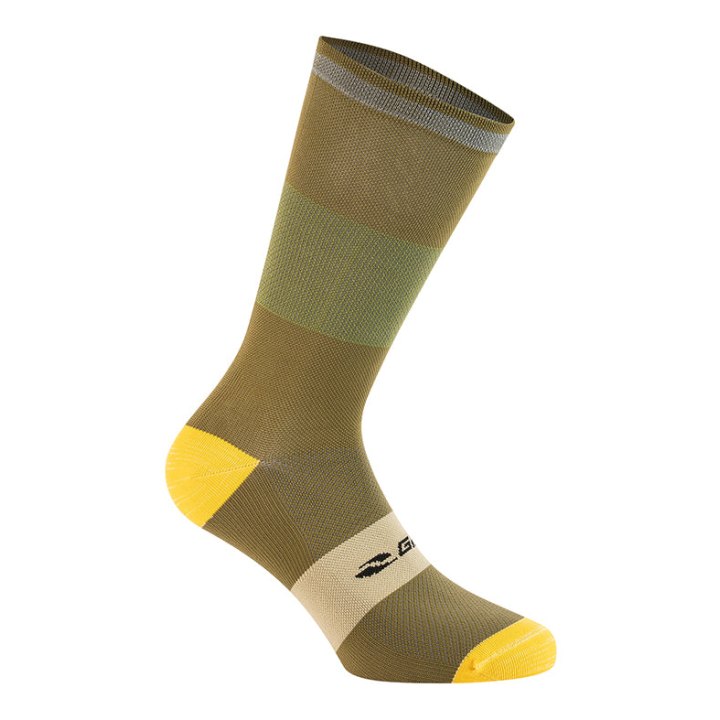 Chaussettes - Socquettes Été Gist Reflex Ocre 36-39 Avec Bande Reflechissante - Hauteur 20 cm (Paire)