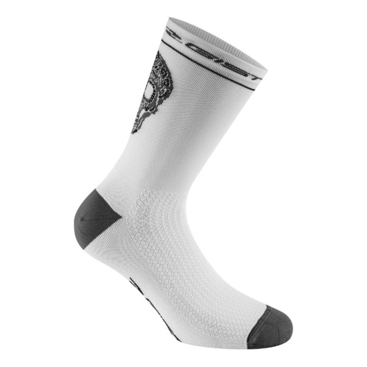 Chaussettes - Socquettes Été Gist Crane-Skull Blanc-Noir 36-39 - Hauteur 18 cm (Paire)