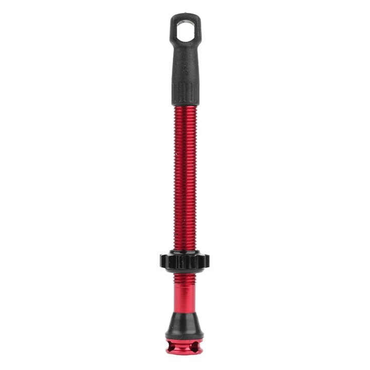 Valve De Pneu Tubeless Presta Newton Colori Rouge 60 mm 4 Trous Pour Diffusion Preventif (Vendu A L'Unite) - Livre Avec Démonte Obus