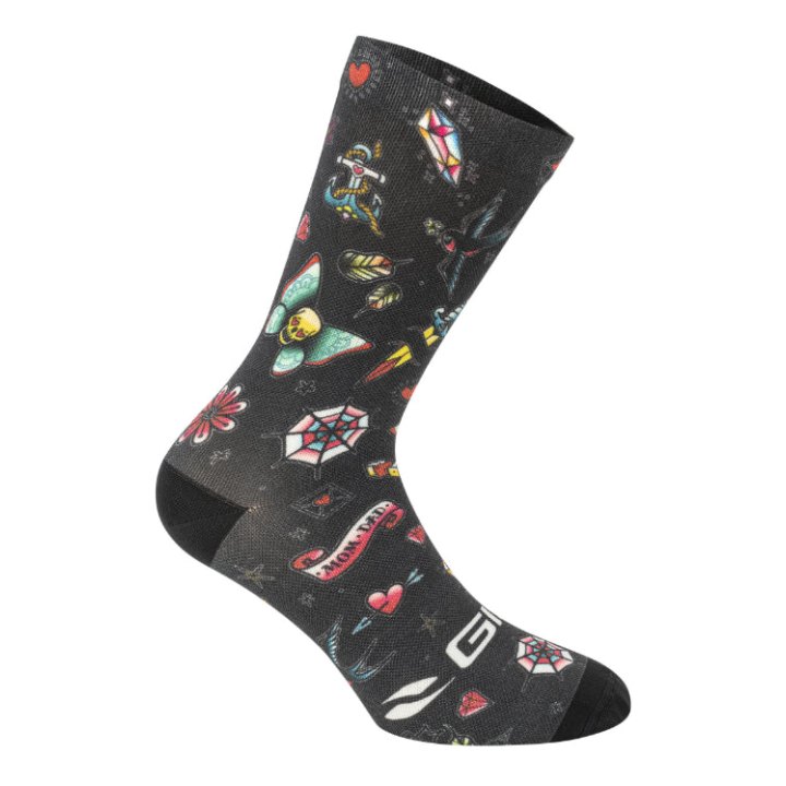 Chaussettes - Socquettes Été Gist Trendy Tattoo Noir 38-42 Ecologique - Hauteur 20 cm (Paire)