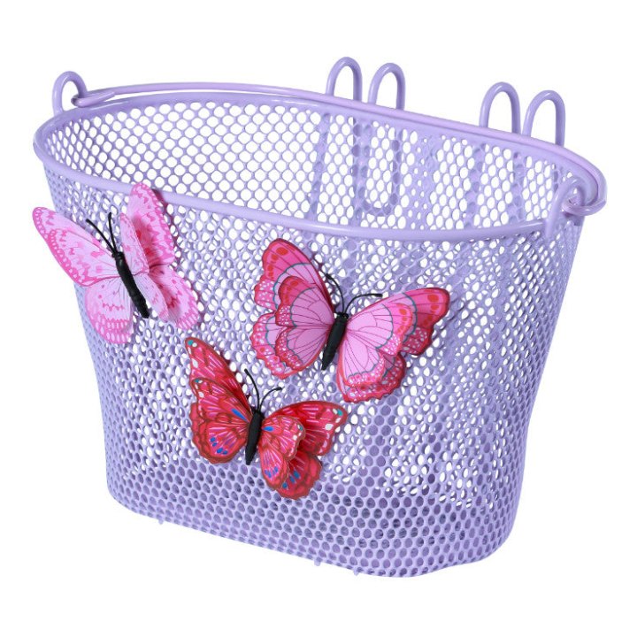 Panier Avant Enfant Basil Jasmin Violet Acier Pour 12 A 20 Pouces Fixation Crochets (26X16X15 cm)